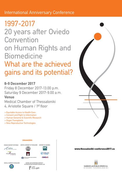 Thessaloniki International Conference 20 Years After Oviedo Convention ...